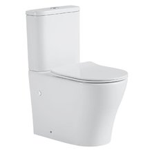 Унитаз-компакт Black&White Universe W-7792, безободковый, белый