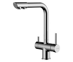 Смеситель для кухонной мойки WasserKRAFT, с подключением фильтра питьевой воды, хром, A8317
