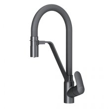 Смеситель для кухни Am.Pm Like F8007822 с каналом для питьевой воды, гибкий излив, черный