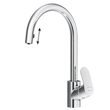 Смеситель Am.Pm Like F8012000 для кухонной мойки с вытяжным изливом