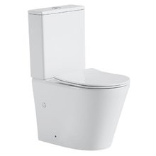 Унитаз-компакт Black&White Universe W-7793, безободковый, белый