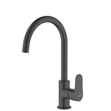 Смеситель для кухонной мойки Aquatek Оберон AQ1282MB, цвет черный матовый