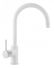 Смеситель Azario Tasco AZ-151644316 для кухонной мойки, белый матовый