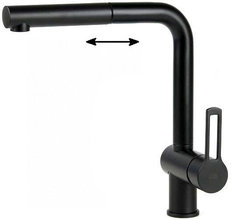 Смеситель Paffoni Ringo RIN185NO для кухонной мойки, черный