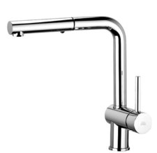 Смеситель Paffoni Dualget LIG285CR-MET для кухонной мойки, хром