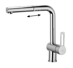 Смеситель Paffoni Ringo RIN185CR для кухонной мойки, цвет хром