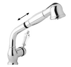 Смеситель Cezares VINTAGE-LLDM-01-Sw для кухни, хром, ручки Swarovski