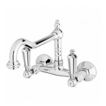 Смеситель Cezares FIRST-LLP-01-M для кухни, хром, ручки металл