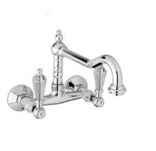 Смеситель Cezares DIAMOND-LLP-01-Sw для кухни, хром, ручки Swarovski