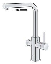 Смеситель Grohe Blue Pure Minta, 30590000, для кухонной мойки, с подключением к фильтру с питьевой водой, выдвижной излив, хром
