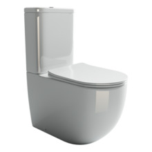 Унитаз компакт Ceramicanova Mia Rimless CN1801 крышка микролифт, безободковый, белый