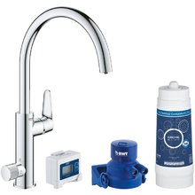 Смеситель для кухоннй мойки Grohe Blue Pure BauCurve 30385000, с функцией фильтрации воды, хром