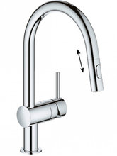 Смеситель Grohe Minta 32321002 для кухни, с выдвижным изливом, цвет хром