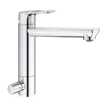 Смеситель Grohe BauLoop 31713000 для кухонной мойки, с запорным вентилем, средний излив