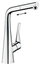 Смеситель Hansgrohe Metris 14821000 для кухонной мойки