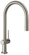 Смеситель Hansgrohe Talis 210 M54, для кухонной мойки, с вытяжным изливом, под сталь, 72800800