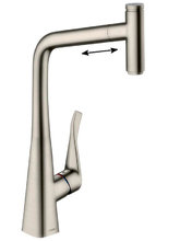 Смеситель Hansgrohe Metris Select 14884800 для кухни, сталь