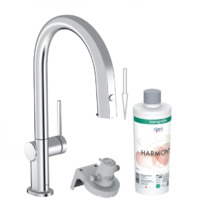 Смеситель Hansgrohe Aqittura, 76800000, для кухонной мойки, с функцией фильтрации и минерализации, хром