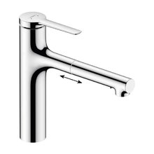 Смеситель Hansgrohe Zesis, lite 74804000, для кухонной мойки, с вытяжным изливом, цвет хром