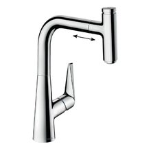 Смеситель Hansgrohe Talis Select, 73853000, для кухонной мойки, с вытяжным изливом, цвет хром