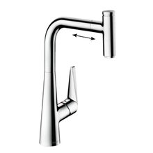 Смеситель Hansgrohe Talis Select Eco 72826000, для кухонной мойки, с вытяжным изливом, цвет хром