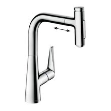 Смеситель Hansgrohe Select 72824000, для кухонной мойки, с вытяжным изливом, цвет хром