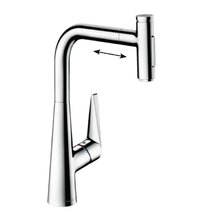 Смеситель Hansgrohe Select 72823000, для кухонной мойки, с вытяжным изливом, цвет хром