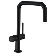 Смеситель Hansgrohe Talis M54 72807670, для кухонной мойки, с запорным вентилем, цвет черный матовый