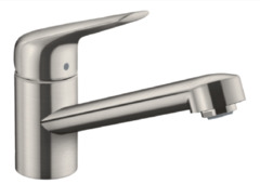 Смеситель Hansgrohe Focus M42, для кухонной мойки, цвет нержавеющая сталь, 71808800