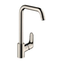 Смеситель Hansgrohe Focus M41, Eco, для кухонной мойки, цвет сталь, 31821800