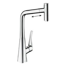 Смеситель Hansgrohe Select 14786000 M71, Eco, для кухонной мойки, с вытяжным изливом, цвет хром