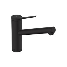 Смеситель Hansgrohe Zesis 74806670 M33, LowPressure, для кухонной мойки, с вытяжным изливом, черный матовый