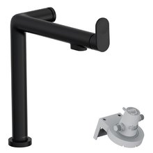 Смеситель Hansgrohe Aqittura 76804670 для кухонной мойки с подключением к фильтру, черный матовый