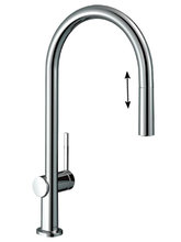 Кухонный смеситель Hansgrohe Talis M54, с вытяжным изливом, хром, 72802000