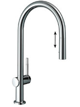 Смеситель Hansgrohe Talis 210 M54, для кухонной мойки, с вытяжным изливом, хром, 72800000