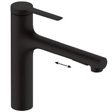 Смеситель Hansgrohe Zesis 74801670 M33 160 для кухонной мойки, черный матовый