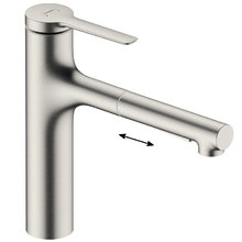 Смеситель Hansgrohe Zesis 74801800 M33 для кухонной мойки, сталь