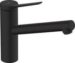 Смеситель Hansgrohe Zesis 74802670 M33 для кухонной мойки, черный матовый