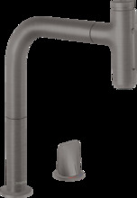 Смеситель Hansgrohe Metris Select M71 73818340 для кухни, тёмный графит