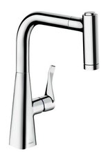 Смеситель Hansgrohe Metris 220 73800000 для кухонной мойки, хром
