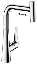 Смеситель Hansgrohe Talis Select S 72821000 300, для кухни, с вытяжным изливом, хром