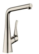 Смеситель Hansgrohe Metris 14822800, для кухни, цвет сталь