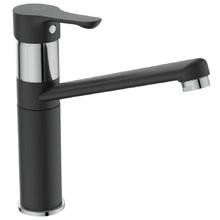 Смеситель Ideal Standard Ceraplan III BC813U4 Alpha для кухонной мойки, черный матовый/хром
