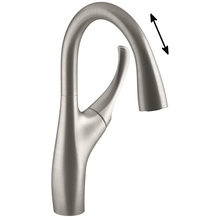 Смеситель Jacob Delafon Suzanne E72511-VS для кухонной мойки, с двухрежимным выдвижным изливом, матовый хром