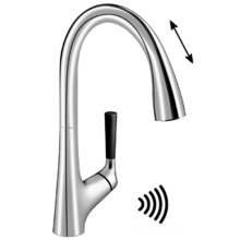 Смеситель Jacob Delafon Malleco E77748-CP, для кухонной мойки, сенсорный, с выдвижным изливом, хром