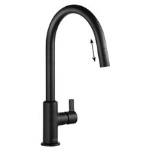 Смеситель Kludi Bingo Star XS 468513978 для кухни, с выдвижным изливом, цвет черный матовый