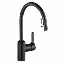 Смеситель Kludi Bingo Star 428513978 для кухни, с выдвижным изливом, цвет черный матовый