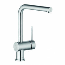 Смеситель Kludi L Steel 45803F877 для кухонной мойки, цвет нержавеющая сталь