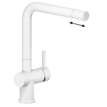 Смеситель Nobili Live LV00113WM, для кухни, цвет белый матовый