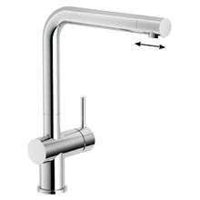 Смеситель Nobili Live LV00113/70CR, для кухни, с вытяжным изливом, цвет хром